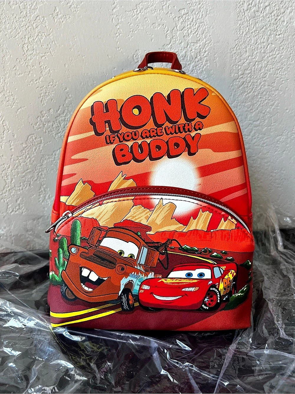 Loungefly Disney Pixar Cars Duo Radiator Springs Mini Backpack NWT